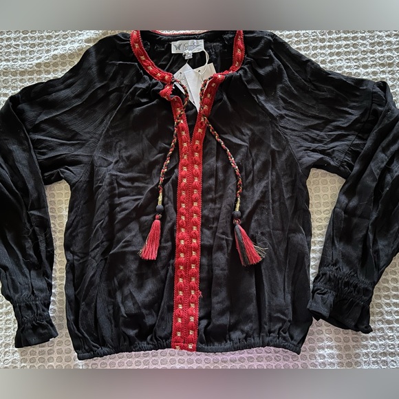 Jessica Simpson Embellished Blouse Size Small New with Tags - Picture 1 of 9